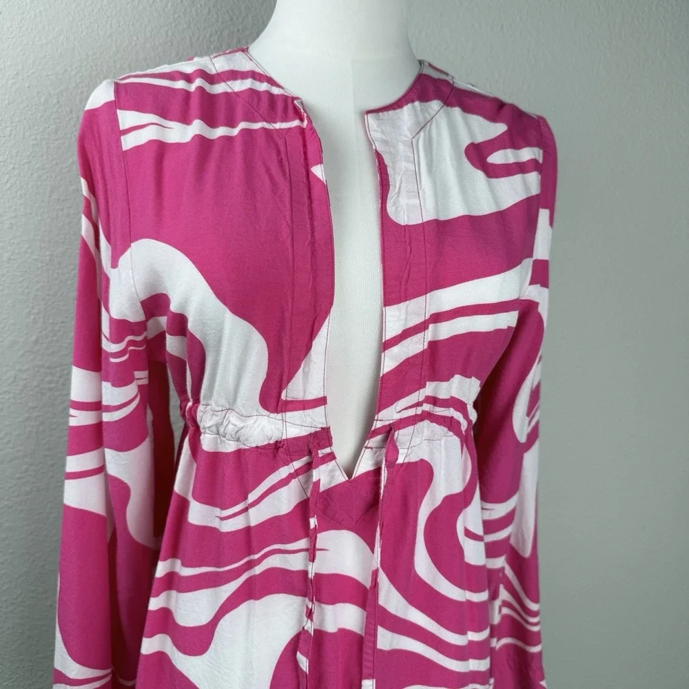 Escapada Beach Womens Abstract Swim Cover Over Size‎ M Resort Vacation Summer